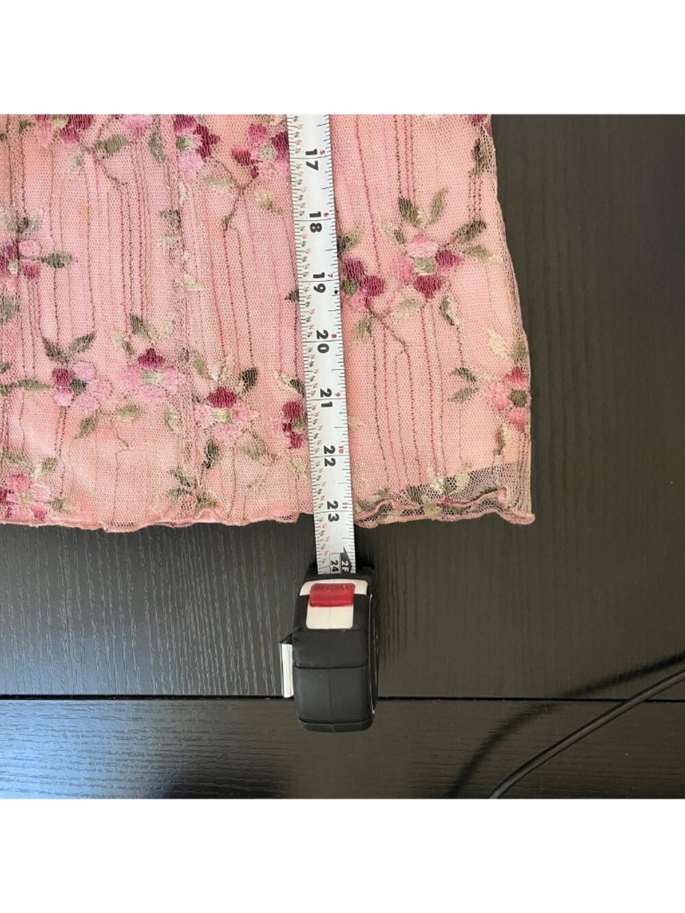 90s y2k pink floral plus size dainty coquette tank top - Picture 7 of 8